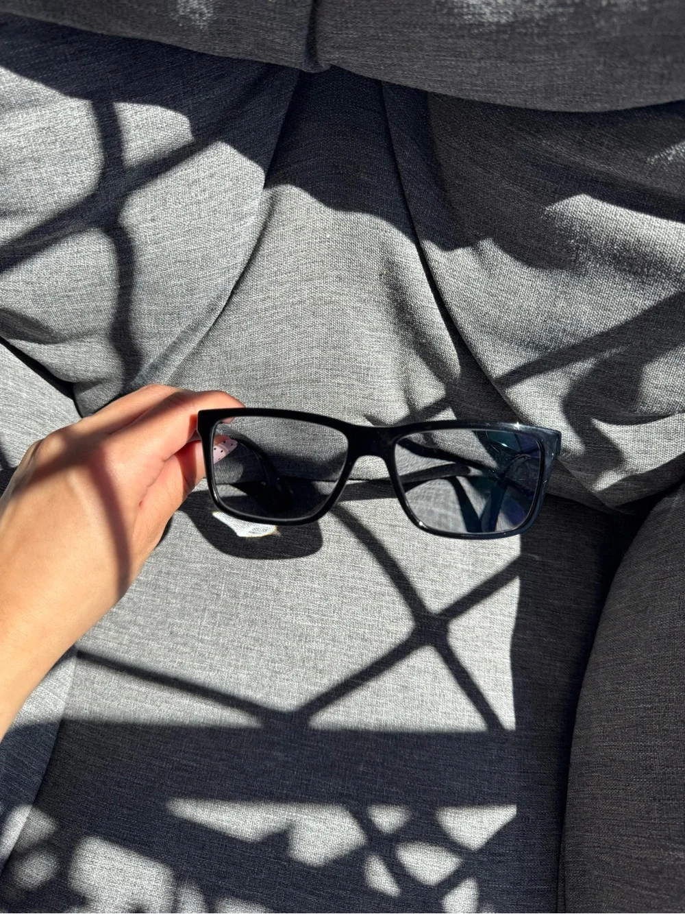 Prada Black Rectangular Prescription Glasses